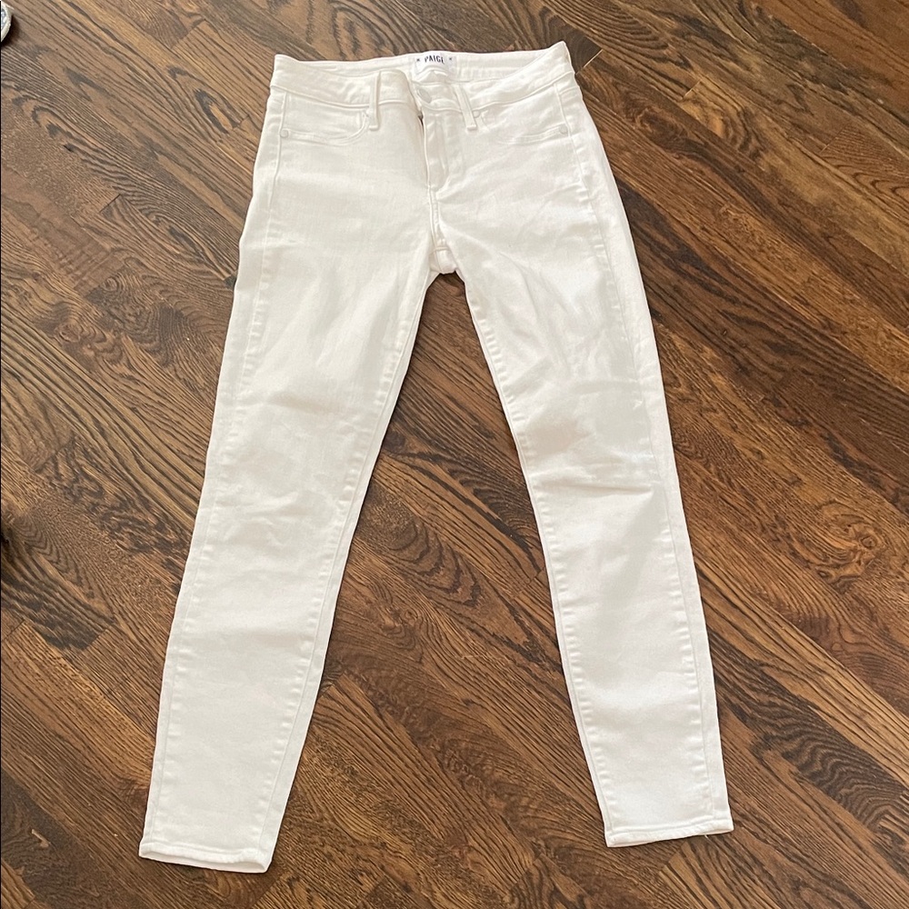 PAIGE Women's Crisp White Skinny Jeans